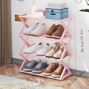 ZAPATERA PLEGABLE ROSADA