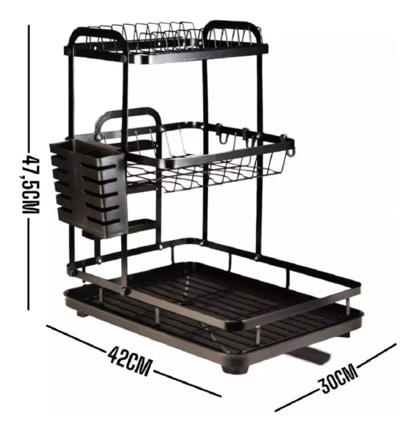 ESCURRIDOR DE ALUMINIO 3 NIVELES  MJ 3042 - Imagen 4