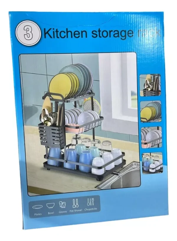 ESCURRIDOR DE ALUMINIO 3 NIVELES  MJ 3042 - Imagen 3