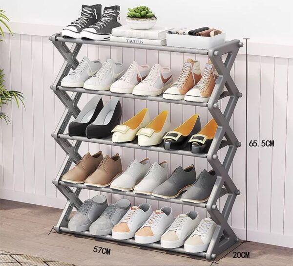 ZAPATERA PLEGABLE GRIS