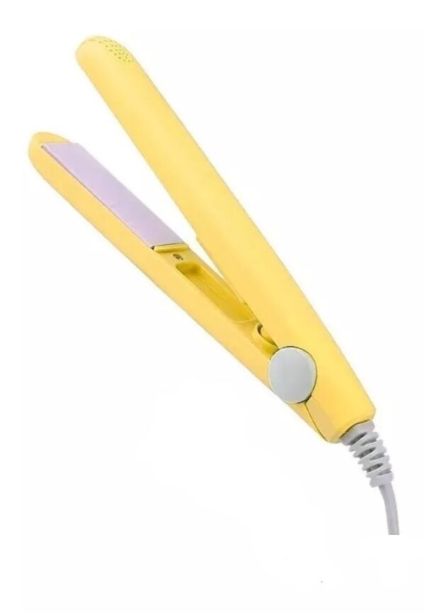 MINI PLANCHA PARA EL CABELLO AMARILLO