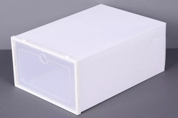 PACK DE 6 CAJAS ORGANIZADORAS DE ZAPATOS BLANCA - Imagen 4