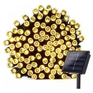 LUZ LED DE NAVIDAD SOLAR DE 11M CALIDA