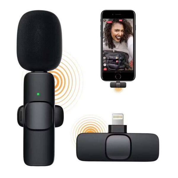 MICROFONO INALAMBRICO  K9  PARA CELULAR  iPHONE - Imagen 5