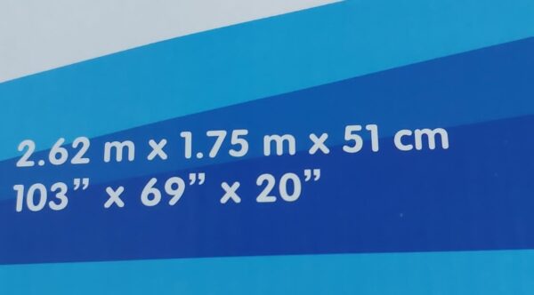 PISCINA INFLABLE RECTANGULAR 2,60M - Imagen 4
