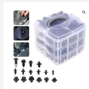 CAJA 650 CLIPS BROCHE RETENCION LATA PLASTICO