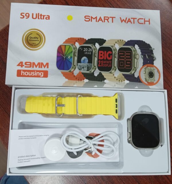 RELOJ SMART WATCH S9 ULTRA AMARILLO