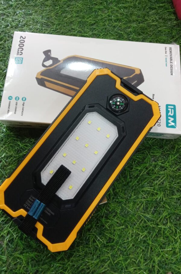 PAWER BANK  Solar Con Linterna Y Brújula 20000mah - Imagen 7
