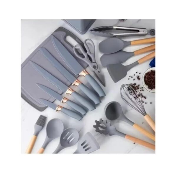 SET DE UTENSILIOS DE COCINA GRIS  $13.500 - Imagen 3