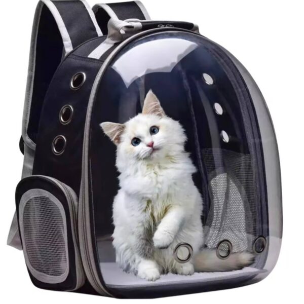 MOCHILA DE MASCOTA COLOR GRIS MODELO NUEVO