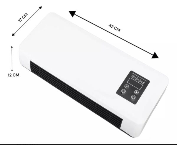 CALEFACTOR CON VENTILADOR  DE PARED  2en1 Bajo Consumo Eléctrico - Imagen 4