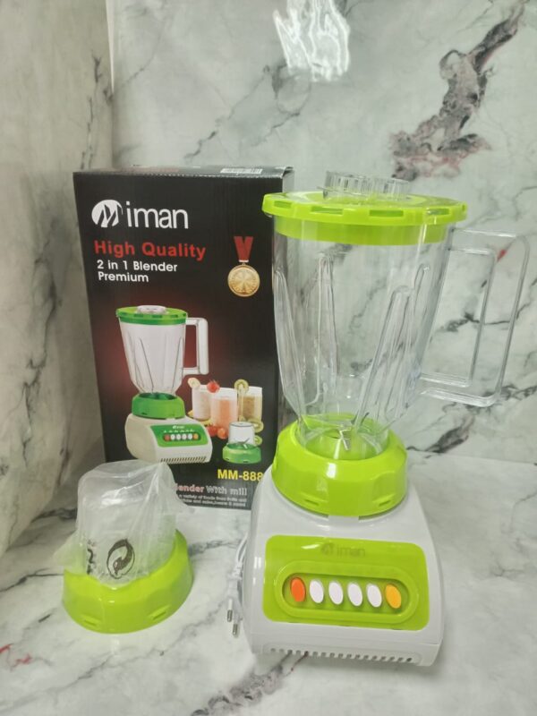 LICUADORA DE VASO DE PLASTICO CON PICATODO  VERDE - Imagen 2
