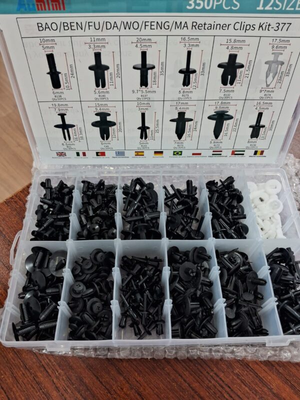 CAJA 299 CLIPS Broche Retencion Plastico - Imagen 2