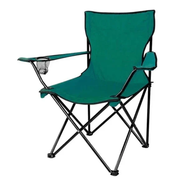 SILLA  PLEGABLE  Playa Camping /Porta Vaso VERDE