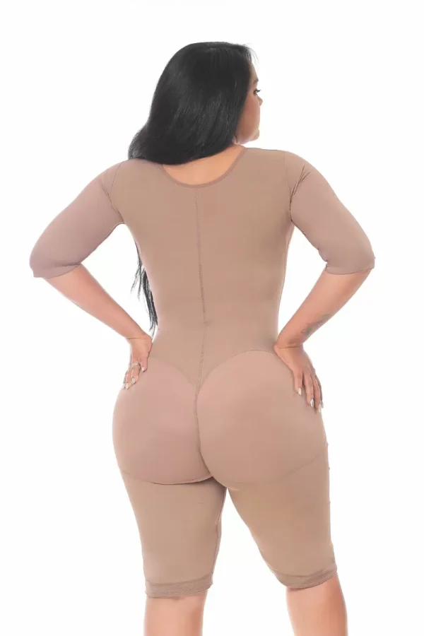 FAJA ENTERIZA CON MANGAS Y BRASIER CAFE TALLA XXL
