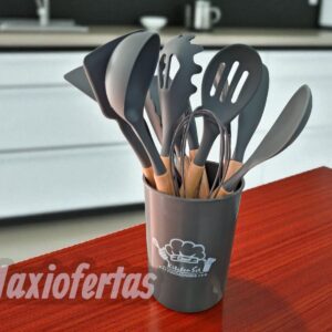 SET DE UTENCILIOS 11 PIEZAS GRIS OSCURO