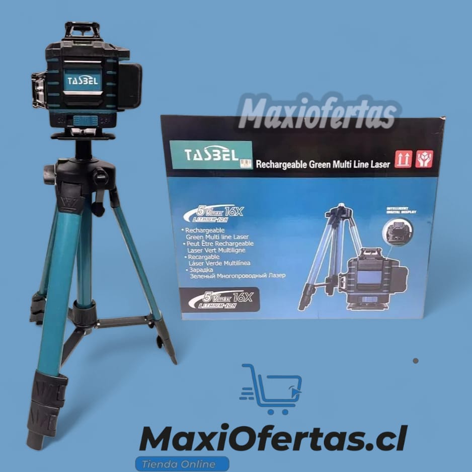 Nivel Laser De 16 Líneas Con Trípode Tasbel INALAMBRICO