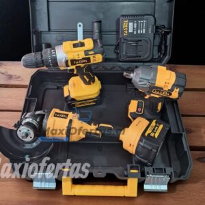 HERRAMIENTAS 3 EN 1 PISTOLA DE IMPACTO-GALLETERA-TALADRO TASBEL AMARILLO
