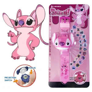 Reloj Niños Digital 3d  Stitch ROSADO