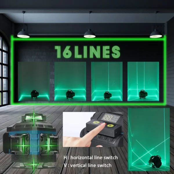 NIVEL LASER 16 LINEAS TASBEL - Imagen 5