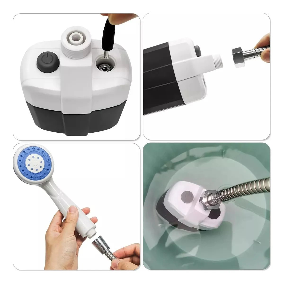 DUCHA PORTATIL RECARGABLE TASBEL - Imagen 2