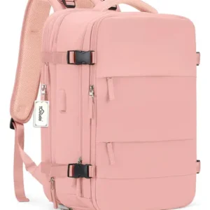 MOCHILA PARA VIAJES MULTIFUNCIONAL ROSADA