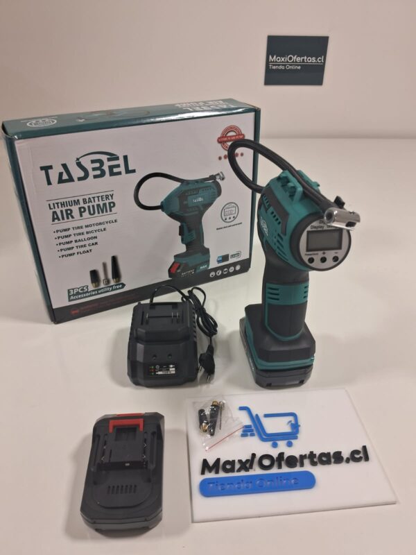 COMPRESOR DE AIRE INLAMBRICO PORTATIL TASBEL - Imagen 4