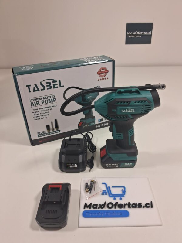 COMPRESOR DE AIRE INLAMBRICO PORTATIL TASBEL
