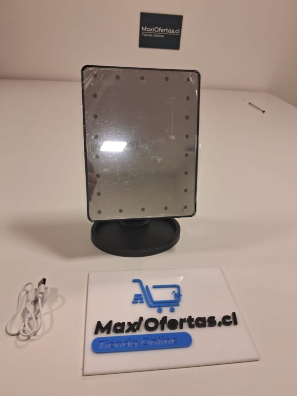 ESPEJO CON LUCES PEQUEÑO USB