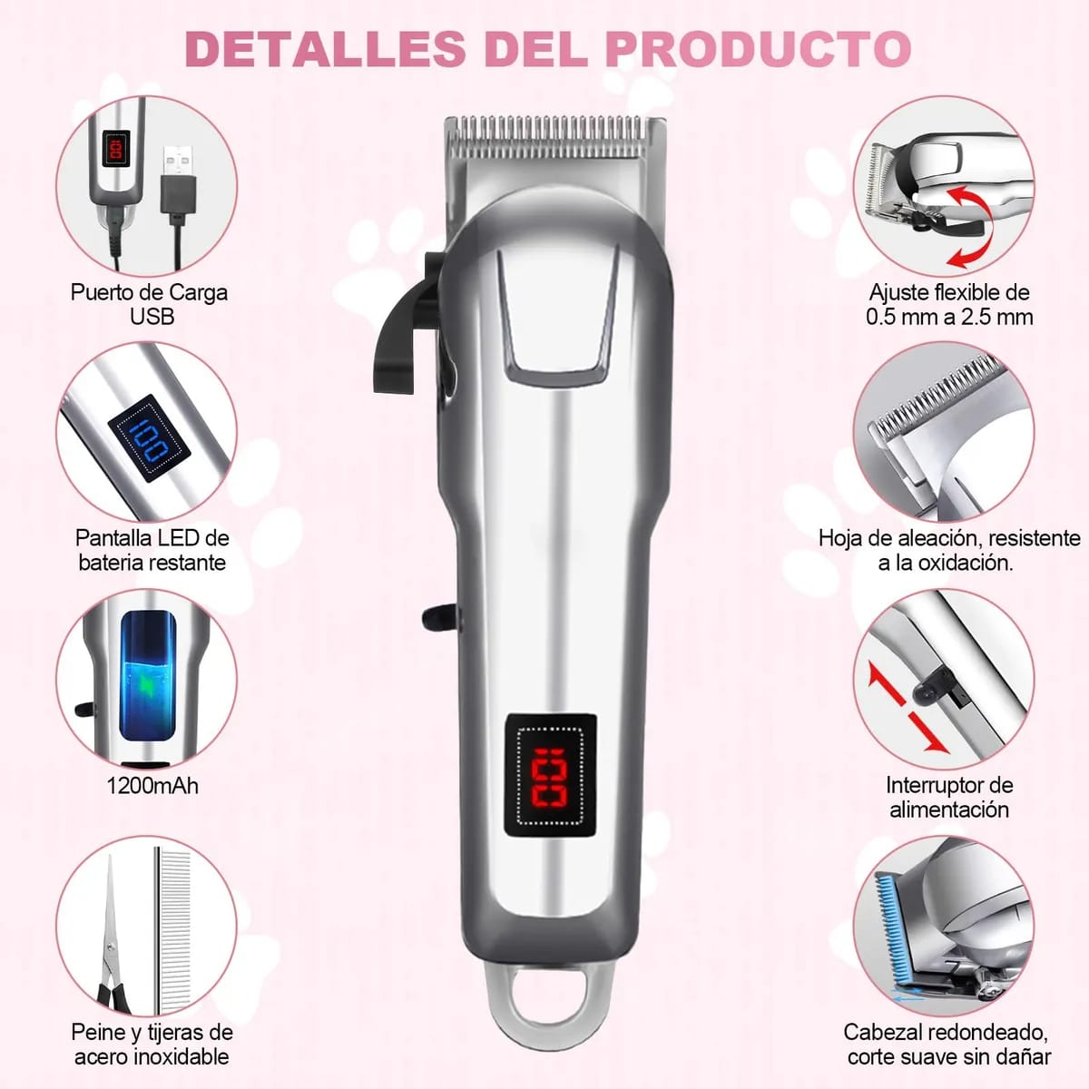 MAQUINA PARA CORTE DE CABELLO HAIR TRIMER
