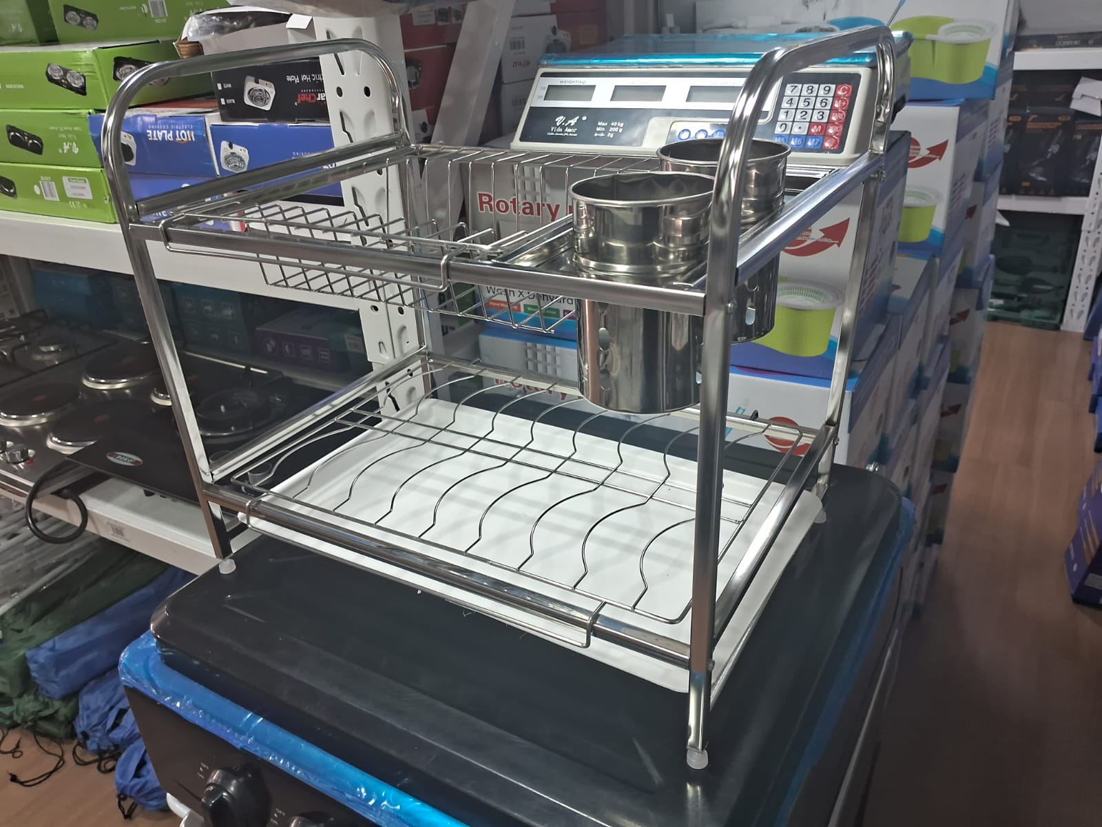 ESCURRIDOR DE ACERO INOXIDABLE VIDA Y AMOR - Imagen 2