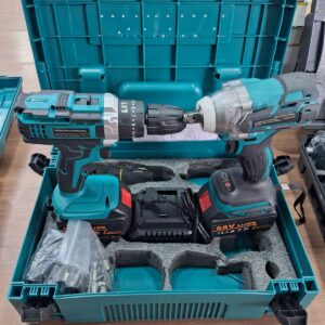 KIT TALADRO MAS PISTOLA DE IMPACTO INALAMBRICOS BROCADEFLY