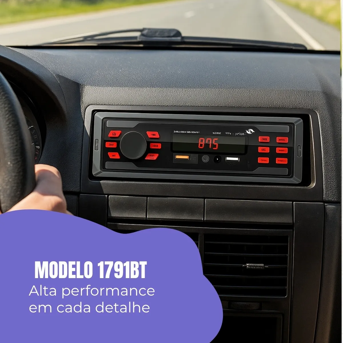 Radio Mp3 Sonido Automotriz Bluetooth 2 Entradas USB - Imagen 3