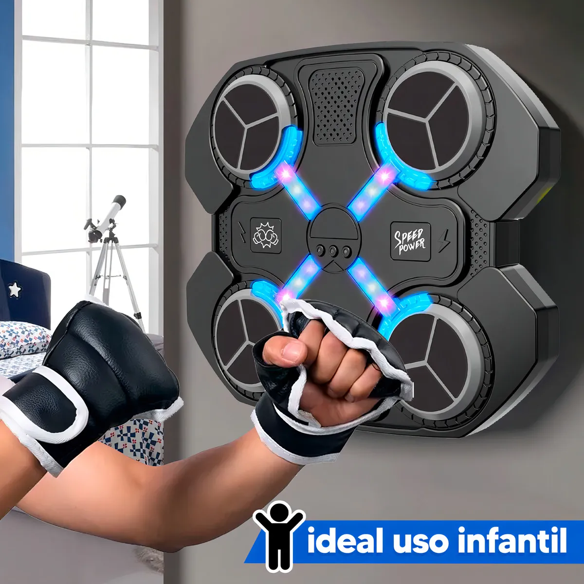 MAQUINA DE BOXEO PARA NIÑOS BLUETOOTH - Imagen 4