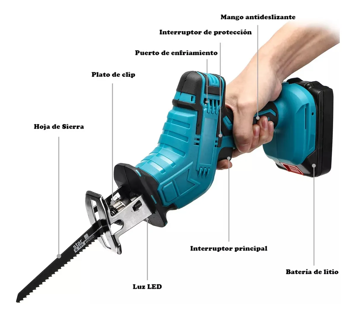 SIERRA SABLE INALAMBRICA LITHIUM