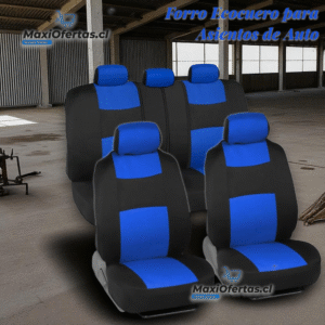 FORRO EN ECOCUERO PARA AUTO AZUL (SOLO ASIENTOS)
