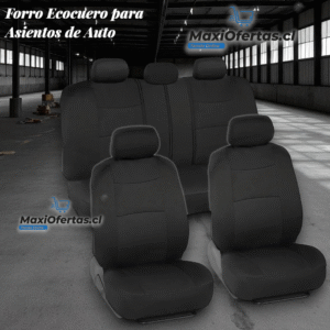 FORRO EN ECOCUERO PARA AUTO NEGRO (SOLO ASIENTOS)