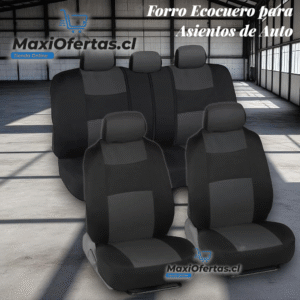 FORRO EN ECOCUERO PARA AUTO GRIS (SOLO ASIENTOS)