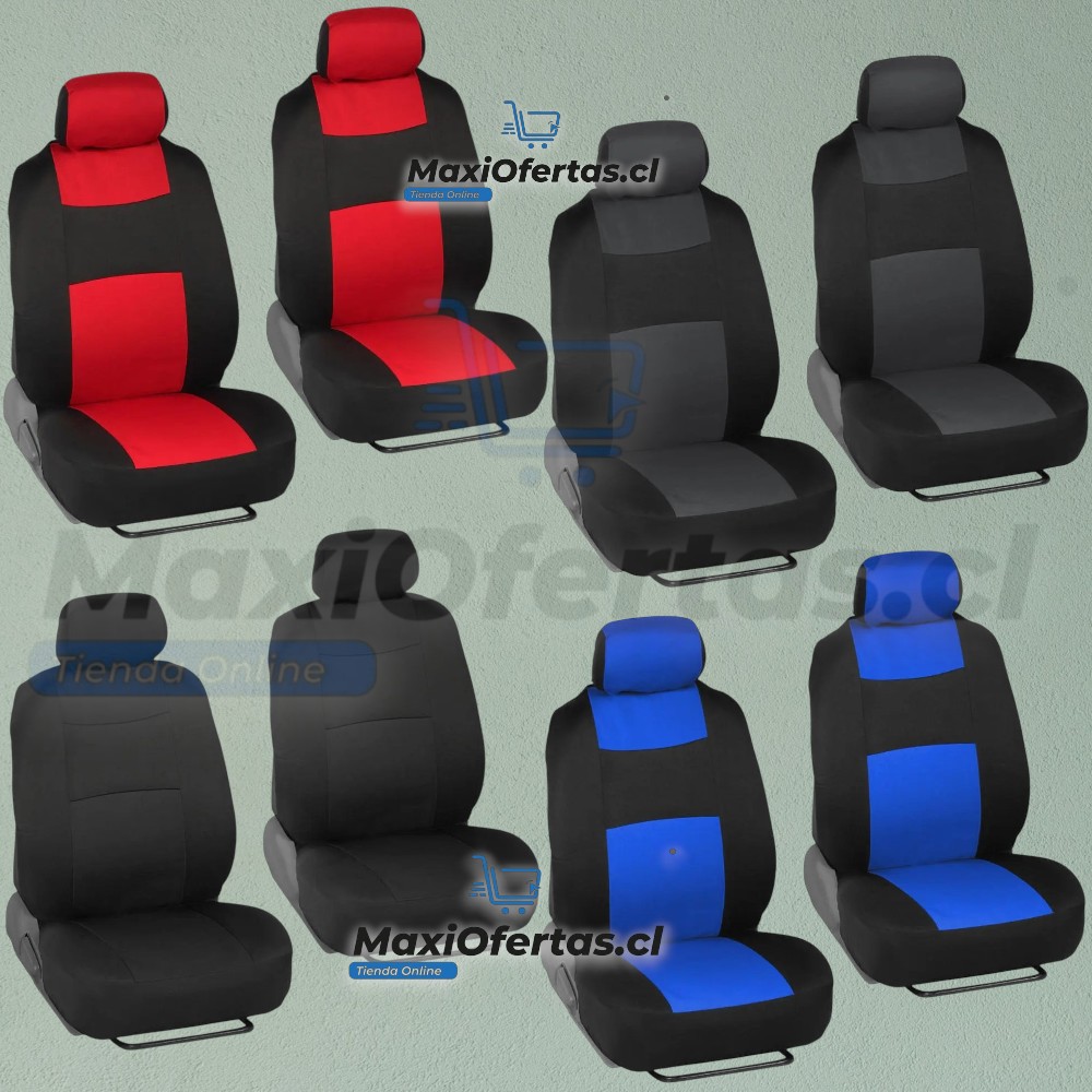 FORRO EN ECOCUERO PARA AUTO GRIS (SOLO ASIENTOS) - Imagen 2