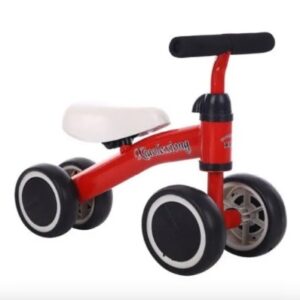 BICICLETA DE EQUILIBRIO 4 RUEDAS ROJA