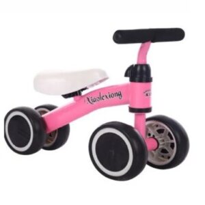 BICICLETA DE EQUILIBRIO 4 RUEDAS ROSADA