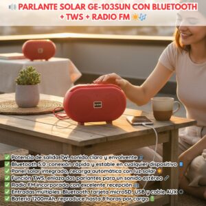 PARALANTE Y PORTA CELULAR GE 103 SOLAR