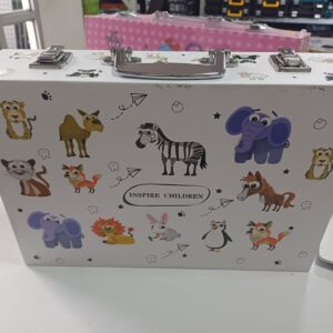 MALETA CON SET DE ARTE DE 145 PIEZAS BLANCA
