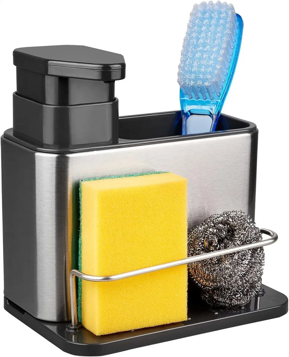 Dispensador Jabón Cocina Multifuncional 3 En 1
