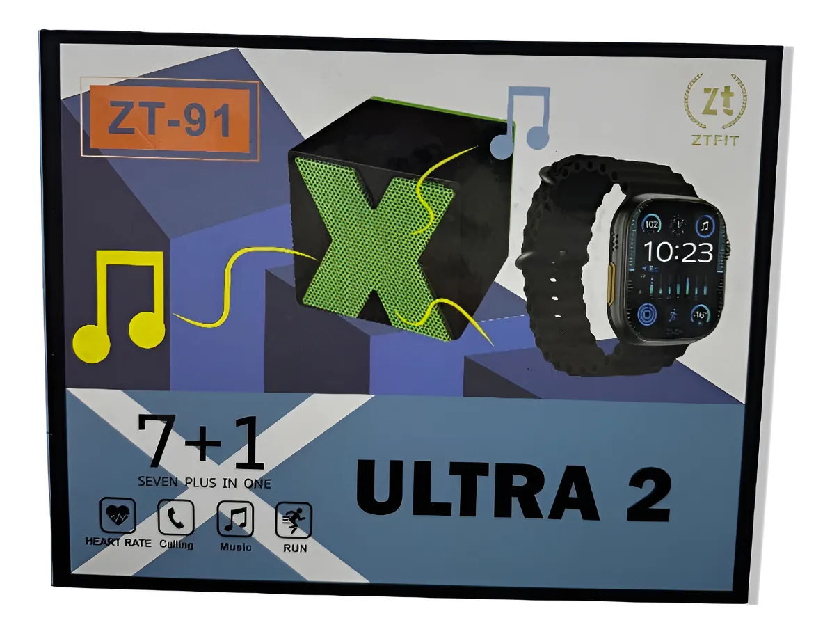 RELOJ SMART WACHT 7 EN 1 ZT 91