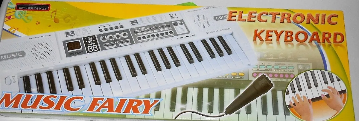 Piano Electrico 44 Teclas Usb Mp3 + Microfono - Imagen 2