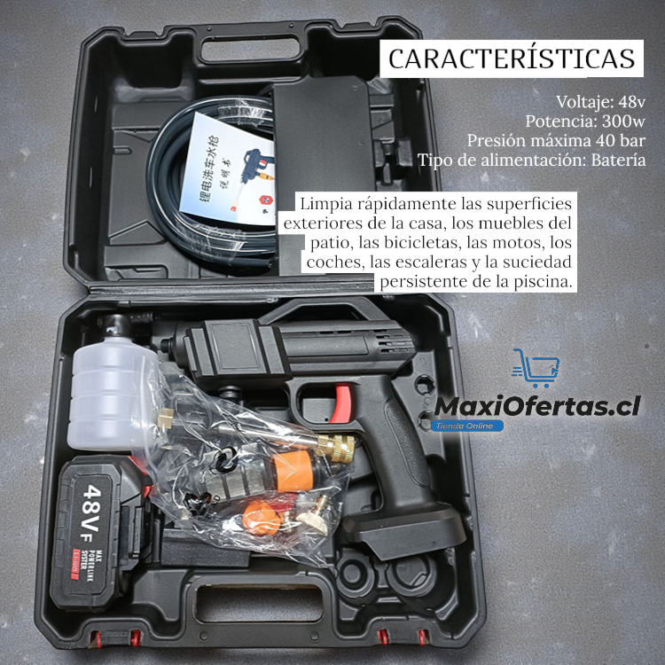 HIDROLAVADORA ATOMIZADOR DE 48V 1 BATERIAS - Imagen 2