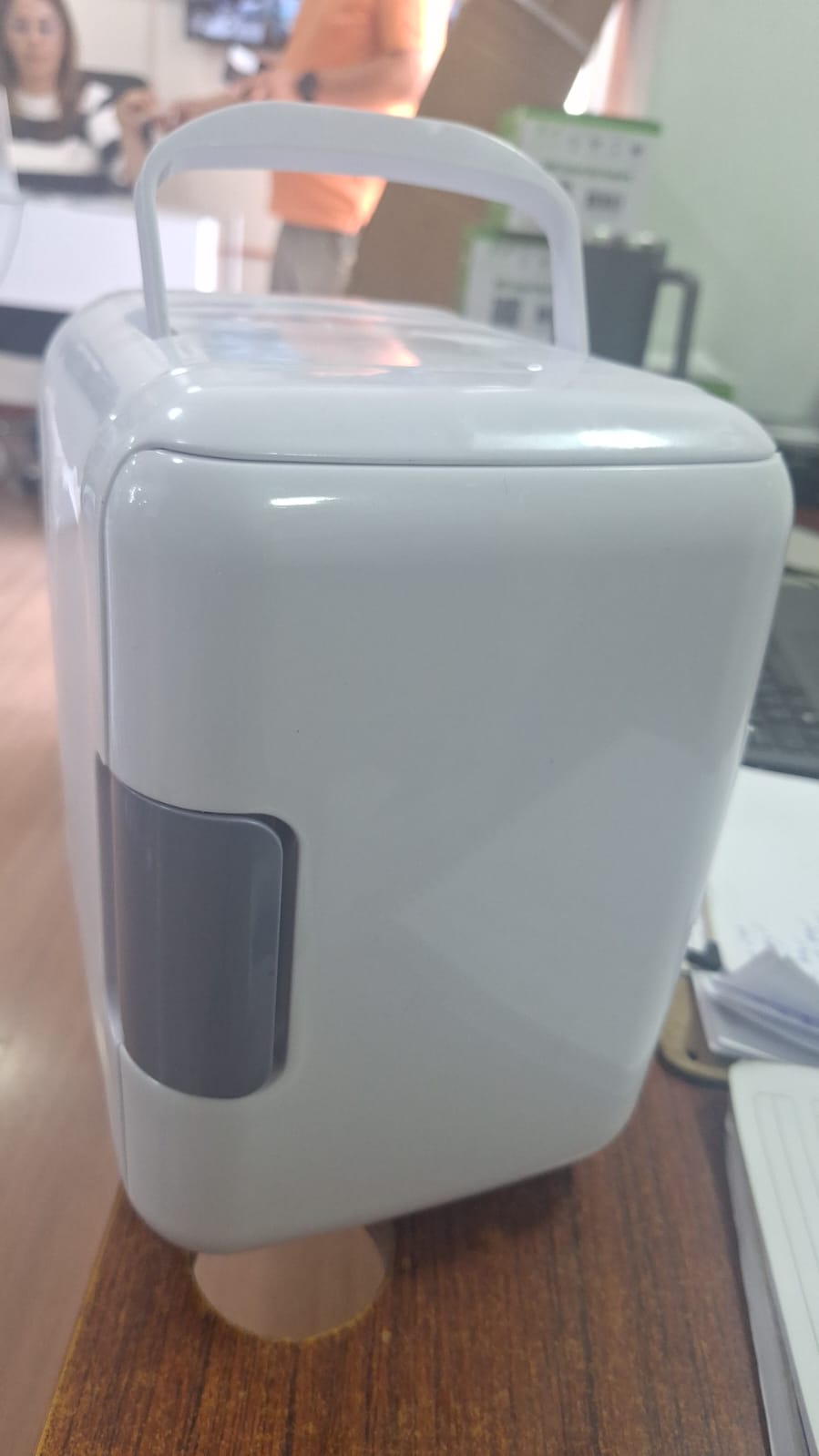 NEVERA COOLER PARA AUTO 4L BLANCA