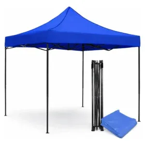 TOLDO PLEGABLE 2 X 2 CON ESTRUCTURA AZUL