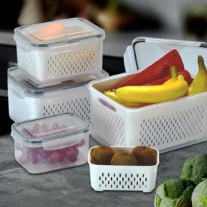 SET DE 4 ORGANIZADORES DE REFRIGERADOR